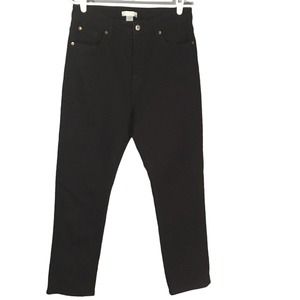 H&M Women's Jeans Size 12 Black Charcoal Dark Wash Denim Boot Cut 5 pocket